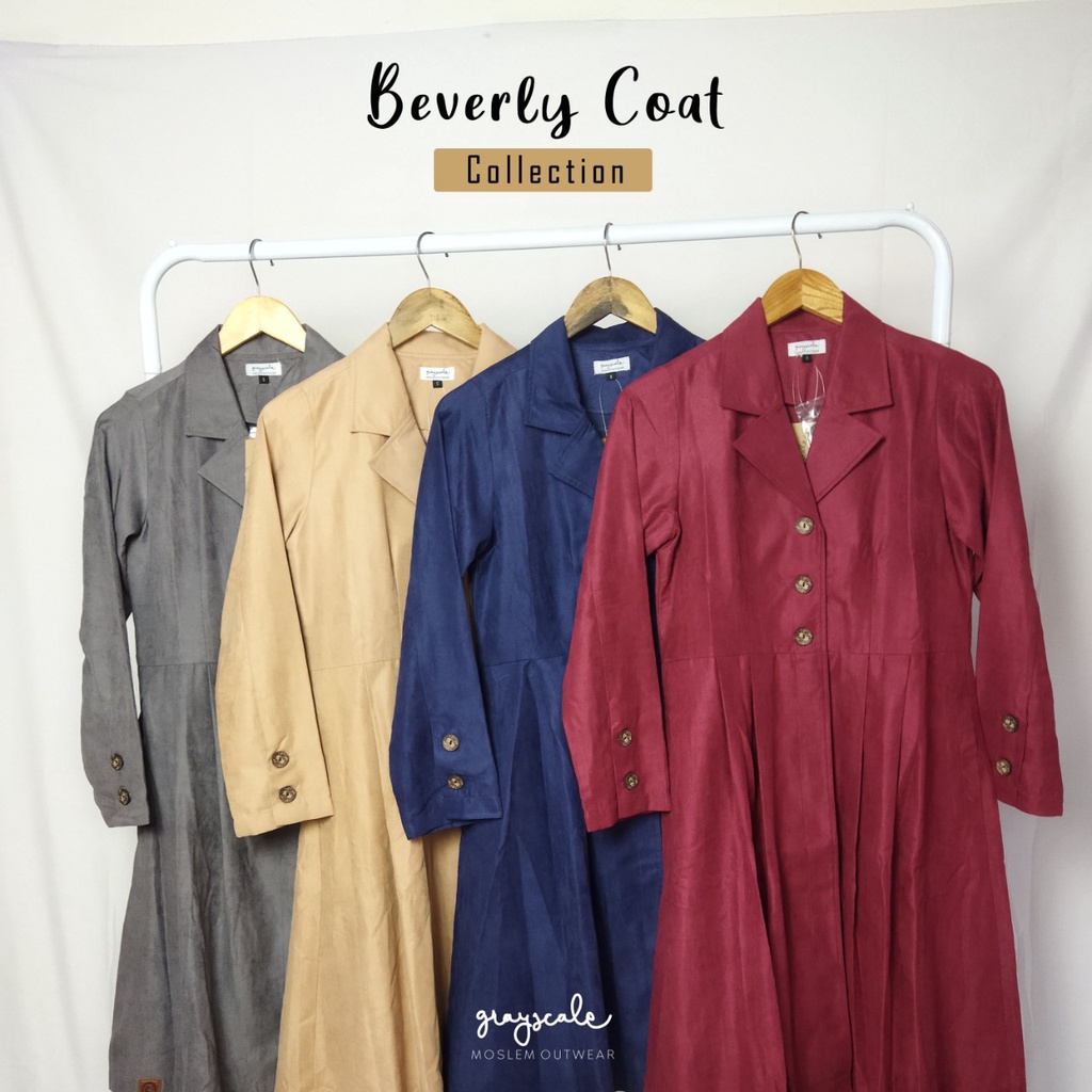 Jaket Wanita Muslimah Cardigan model Beverly Coat
