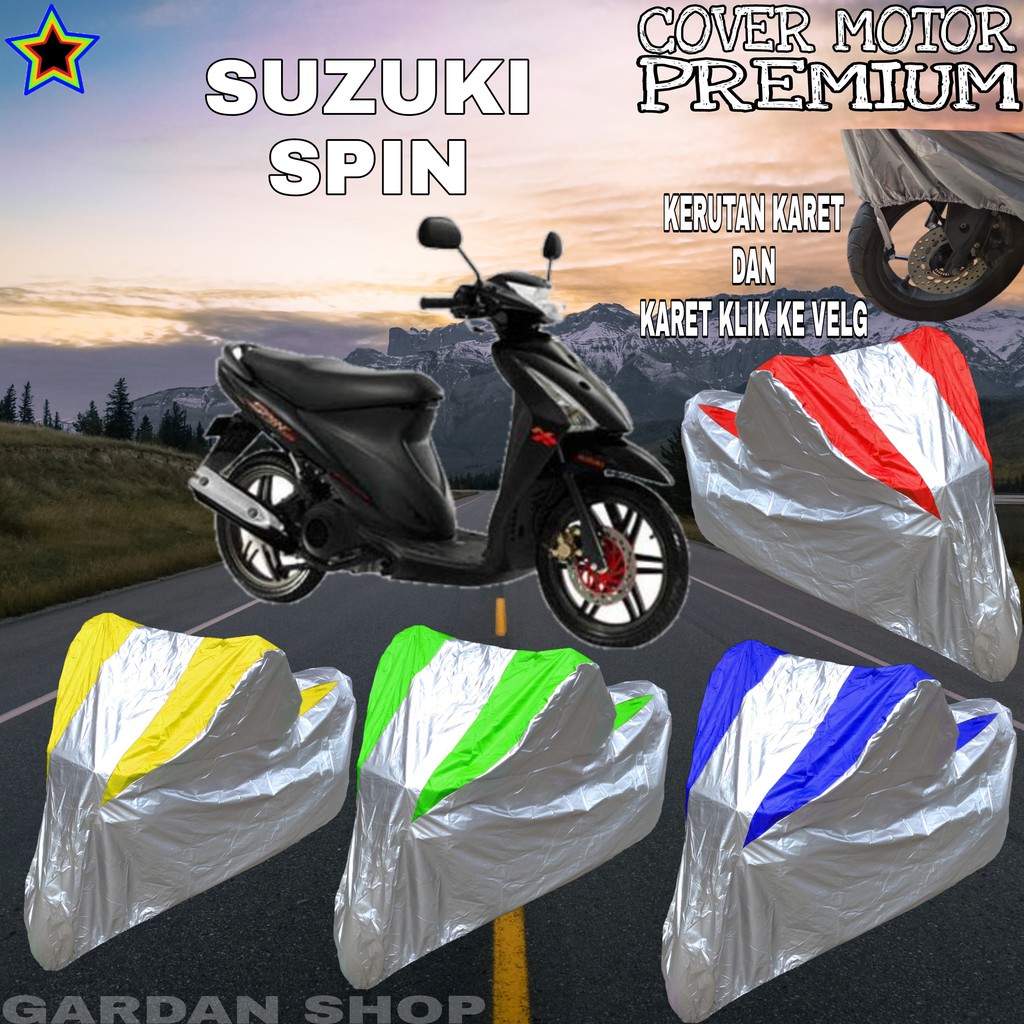 Sarung Motor SUZUKI SPIN Silver KOMBINASI Body Cover Suzuki PREMIUM