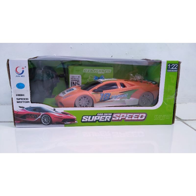RC SUPER SPEED roda lampu plus charger lamborghini