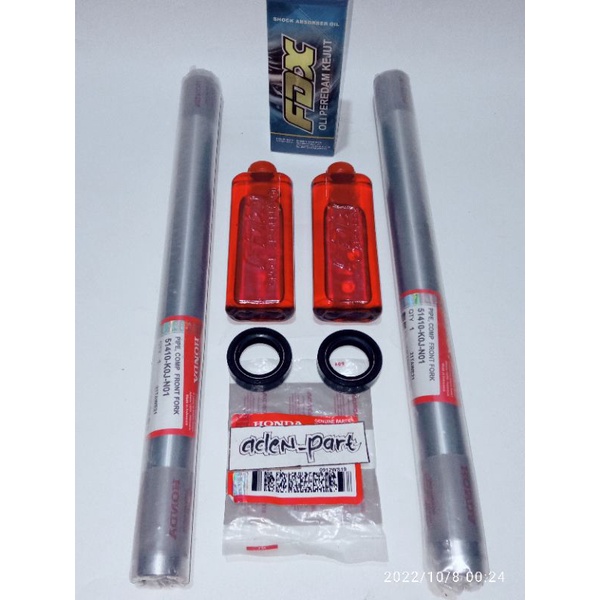 Paketan As Shock depan Honda Genio Beat fi 2020 Beat Street (KOJ) plus sil shock dan oli shock