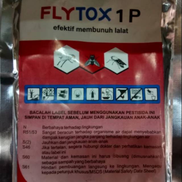 FLYTOX 1 P 100gr efektif membunuh lalat obat pembasmi lalat kutu serangga