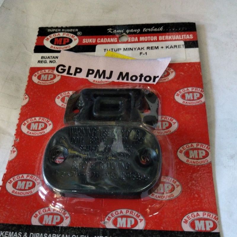 Tutup Tabung Master Rem Cover Minyak Rem Depan + Karet Set Yamaha F1ZR F1 Force 1 F1z Fiz R Zr Fizr 