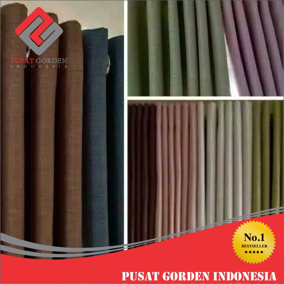 Gorden blackout polos import kuning hijou biru pink silper 