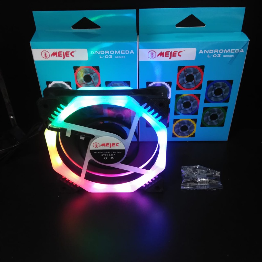 Mejec Fan Casing/Cooler Fan 12Cm RGB Rotation Andromeda L-03 SERIES