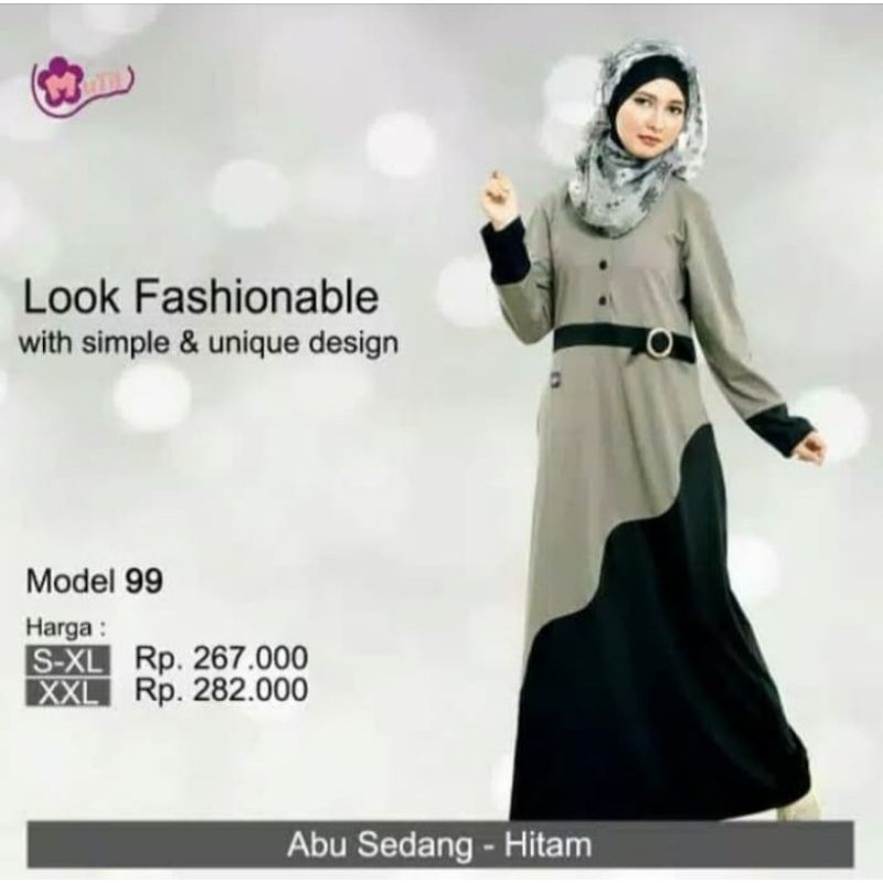 Baju Busana Muslim Wanita Gamis Merk Mutif Model "99"