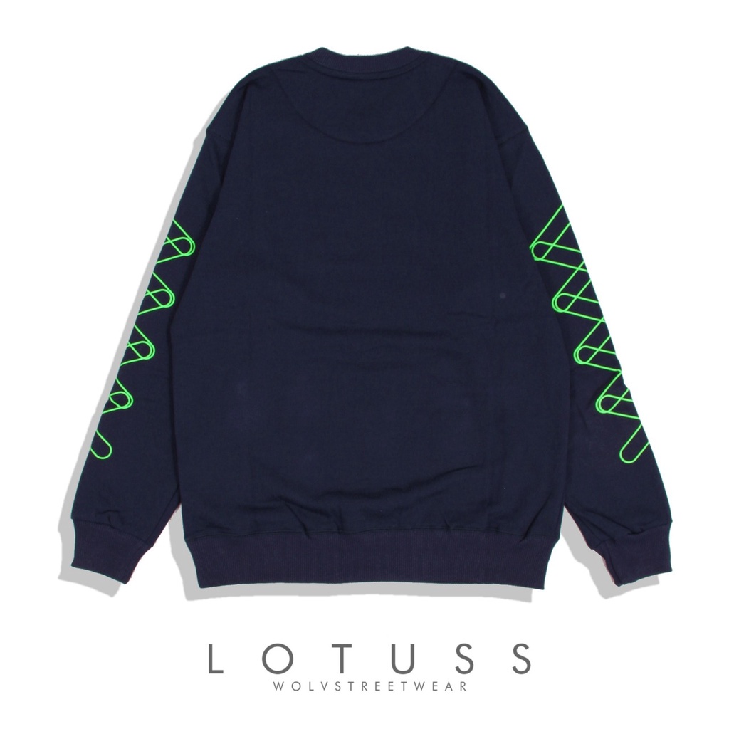 Jaket Sweater Crewneck LOTUSS – Navy Edition Fashion Trendy Casual Pria Good Brand Quality Stylish