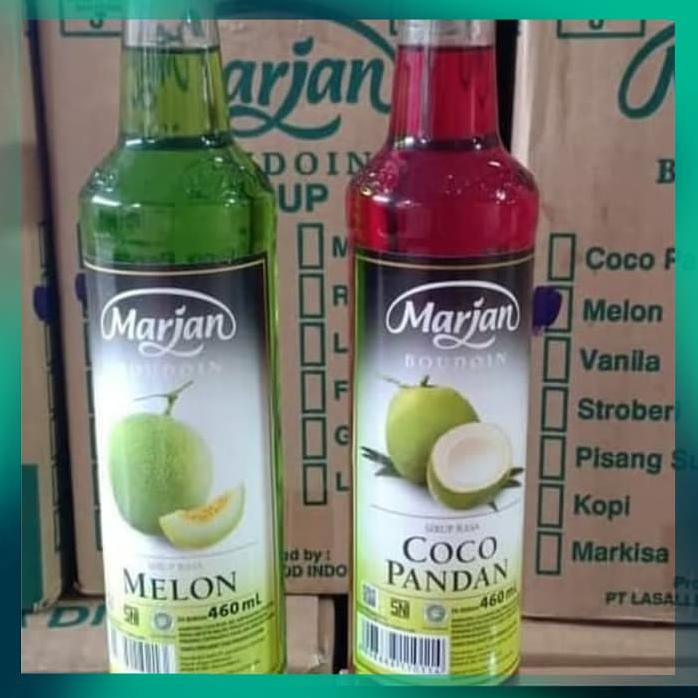 

SIRUP MARJAN BOUDOIN RASA MELON DAN COCOPANDAN 1 DUS ISI 12 -