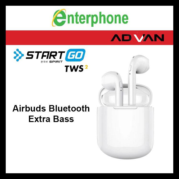 {{BAYAR DI TEMPAT}} Advan start Go TWS 2 Earbuds earphone Wireless Bluetooth Garansi resmi TERMURAH