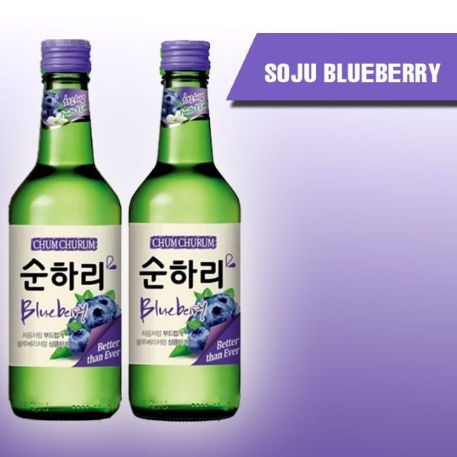 Chumchurum Blueberry Chum Churum Blueberry Soju Korea Blueberry 360 ml Botol Soju Blueberry chumchurum Korea soju blueberry 360ml bottle import soju