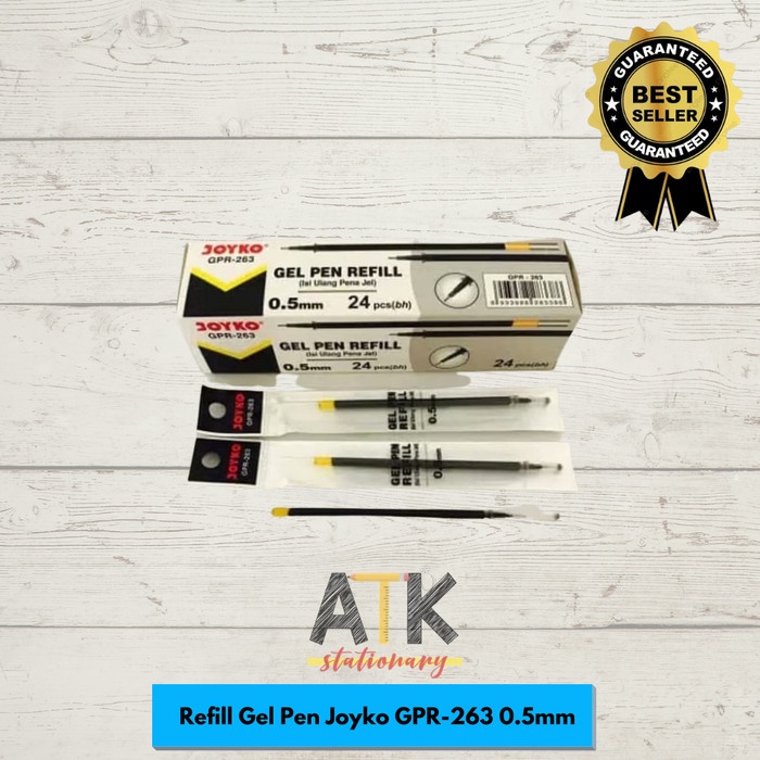 

MURAH Refill Isi Pulpen Gel Joyko GPR-263 Lancip 0.5 atk