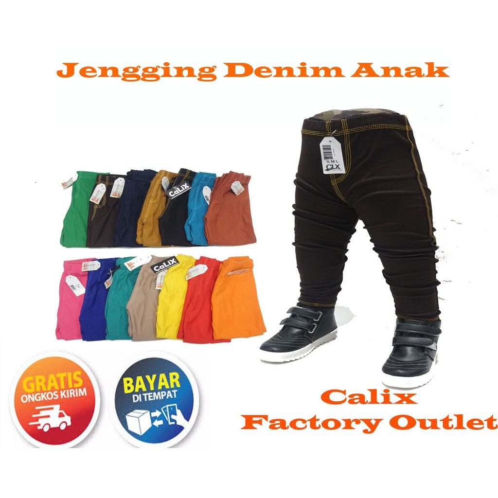 Celana Jegging Denim 3-4thn Anak Murah Legging Anak Murah  Laki - Laki Perempuan Jegging Legging