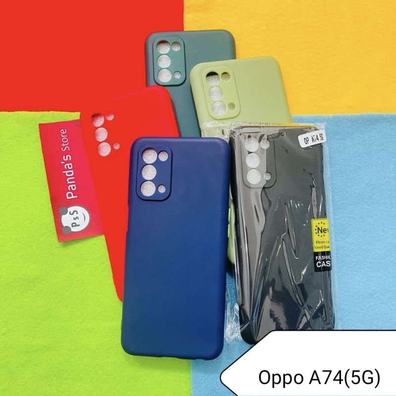 Case Oppo A74 5G Babycase + Pelindung Kamera, Makaron Full Color (PsS)