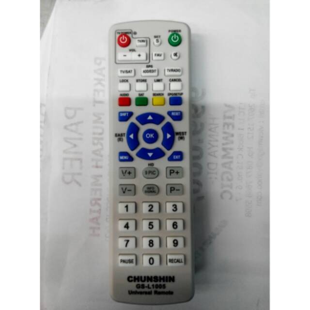 REMOTE/REMOT MULTI UNIVERSAL DIGITAL RECEIVER PARABOLA SEMUA MERK