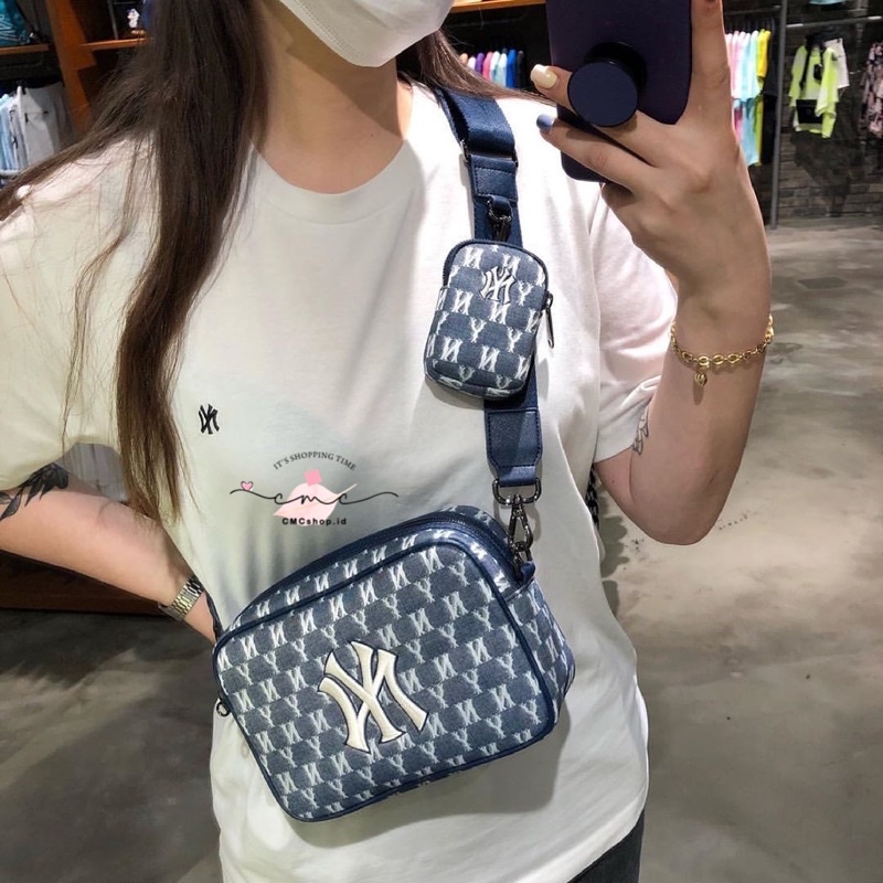 Jual TAS MLB Monogram Jacquard Crossbody 32BGDC111/MLB BAG Shopee