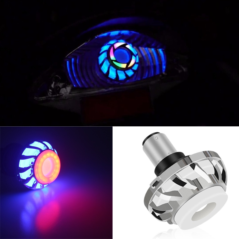 Lampu Sepeda Motor LED Rem Ekor Angel Eye Lampu Elektrik Universal Tail Lamps Scooter Rear Lamp Aksesoris Motor