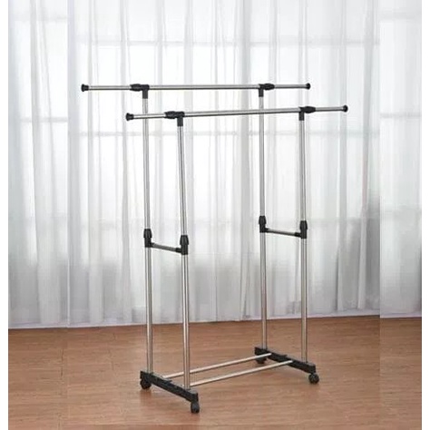 Amanahperabot, GANTUNGAN BAJU STAND HANGER DOUBLE/HANGER/RAK SERBAGUNA/DOUBLE STAND HANGER