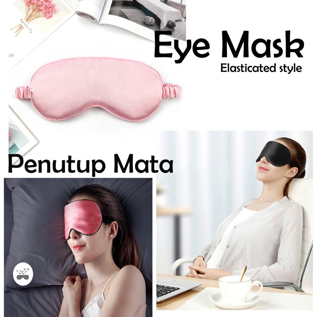 Penutup Mata Tidur Sleep Eyes Mask Bahan Bagus Berkualitas Lembut