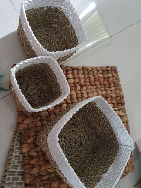 Mini Box Natural White Set Isi 3