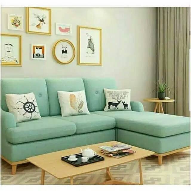  Kursi  sofa tamu L minimalis  bandung  murah  Shopee Indonesia