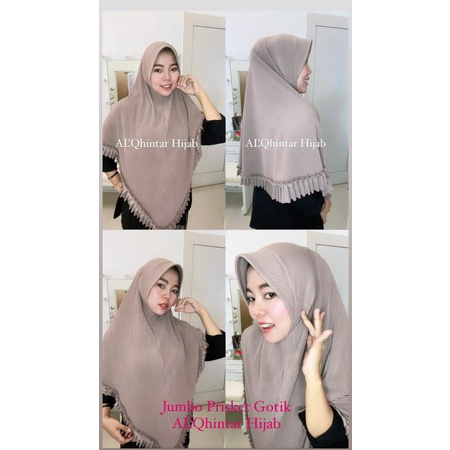Jilbab Plisket Jumbo Langsungan