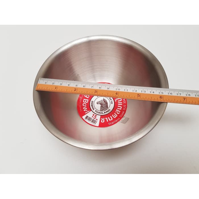 

ZEBRA MIXING BOWL STAINLESS STEEL 15 CM MANGKOK STAINLESS 135015