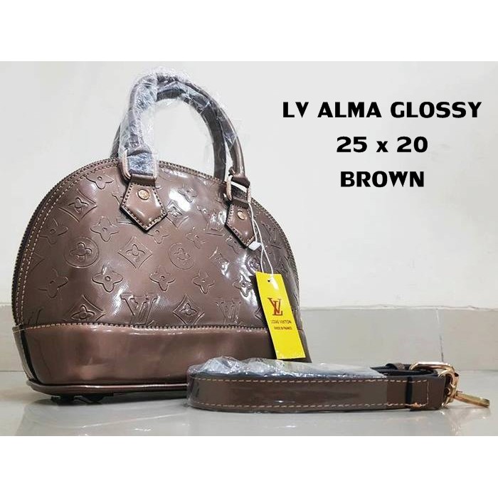 SALE TAS BATAM TAS IMPORT NEW LV ALMA GLOSSY