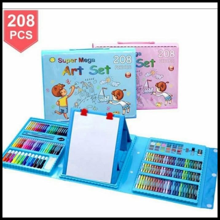 

New Super Mega Art Set 208 Pcs Crayon/Set Drawing Anak 208 Pcs