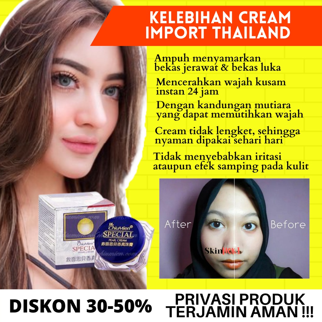 CREAM PEMUTIH WAJAH CHIU MIEN SPECIAL PEARL CREAM PERAWATAN WAJAH CHIUMIEN ORIGINAL BPOM