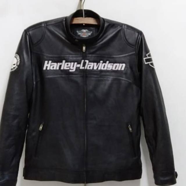 Jaket kulit harley jaket kulit pria jaket kulit asli sukaregang jaket kulit domba bordir harley
