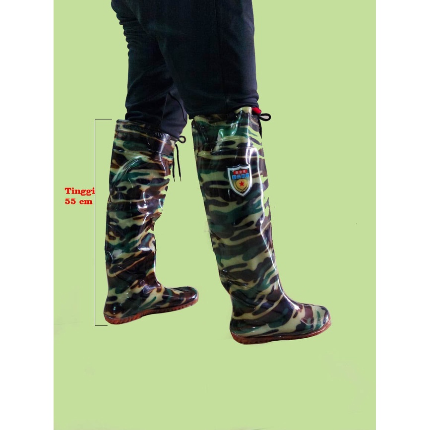 SEPATU BOOT SAWAH SEPATU BOOT PETANI TANPA SAMBUNGAN (55CM) SEPATU BERBURU ANTI KEONG