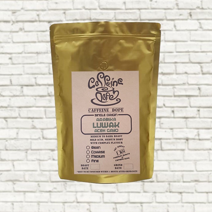 

Kopi Arabika Luwak 1 Kg Single Origin - Bean/Biji & Ground/Bubuk