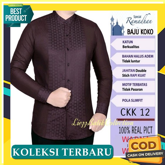 Buruan Serbuu Jrj- Baju Koko Katun Lengan Panjang Dewasa Size Standar & Big Size Eceran Grosir Orang