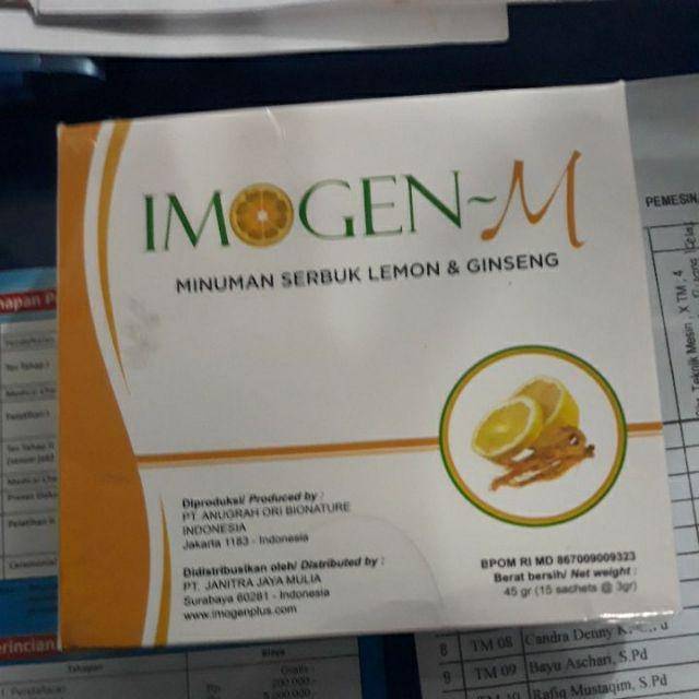 Imogen M minuman Serbuk Lemon & Ginseng