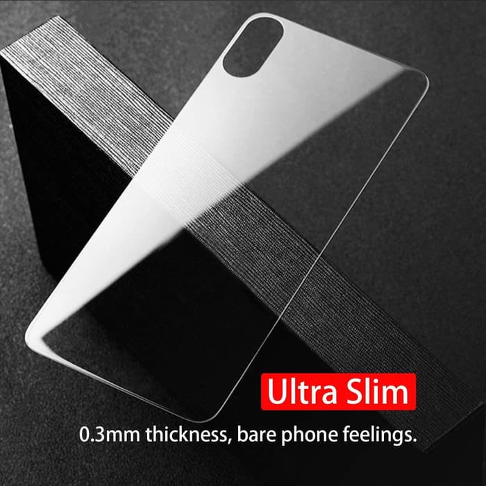 IPHONE X / XS / XR / XS MAX - BACK TEMPERED GLASS HD