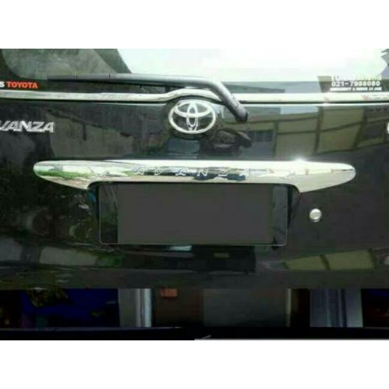 list chrome pintu bagasi avanza lama
