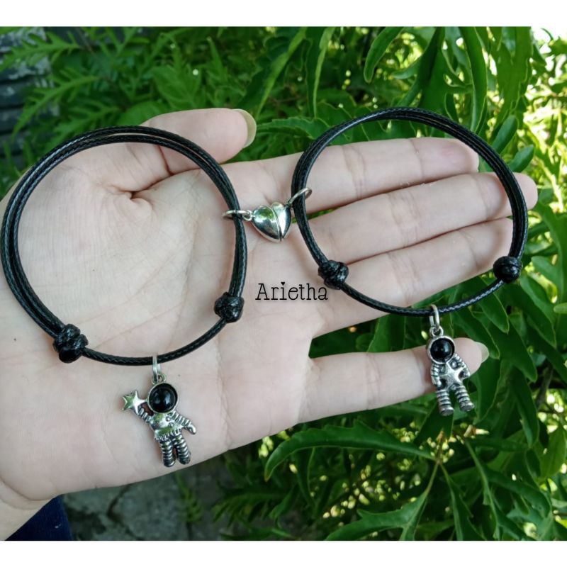 GELANG COUPLE MAGNET BANDUL ASTRONOT TALI KOREA 2MM