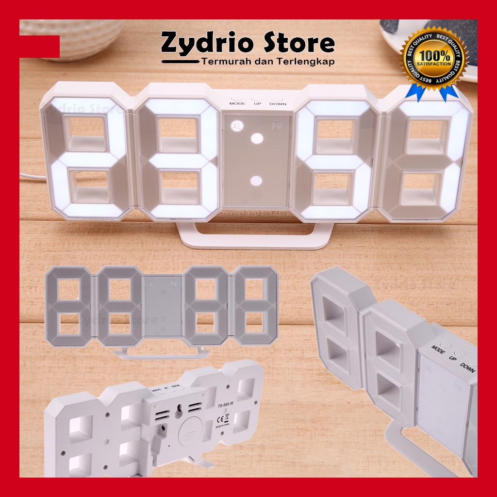 Jam Meja LED Digital Clock + Alarm / Jam Alarm Modern Style Minimalist