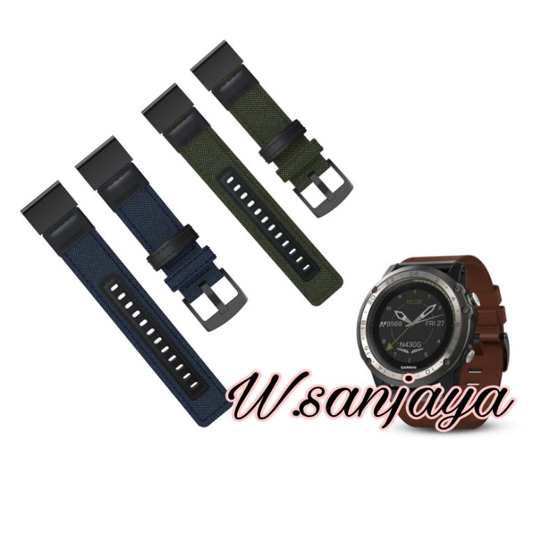 STRAP GARMIN D2 CHARLIE D2 BRAVO PX TALI JAM NILON KONEKTOR QUICK FIT SET STYLE
