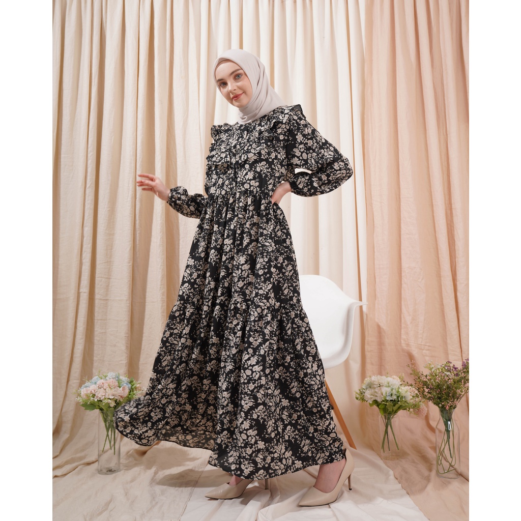 QUEENA DRESS BUSUI JUMBO LONG GAMIS ANTI KUSUT BAHAN ADEM