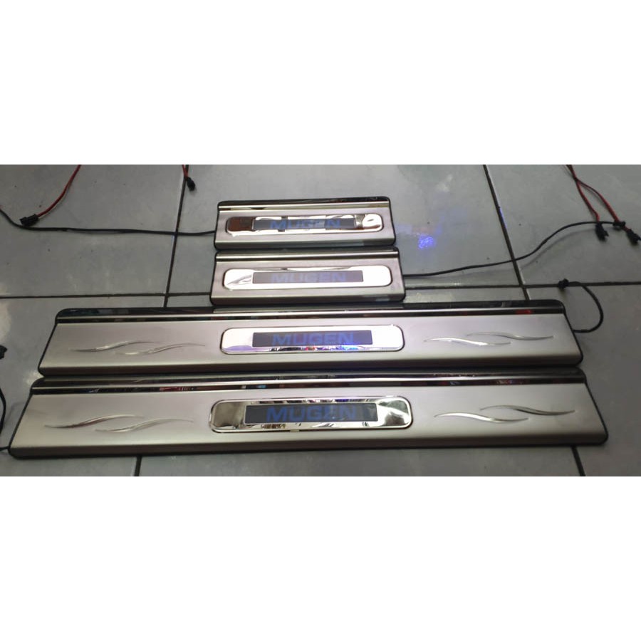 SILL PLATE LED HONDA ALL NEW JAZZ 2014 MUGEN STANLIS SIL PLAT PINTU SAMPING