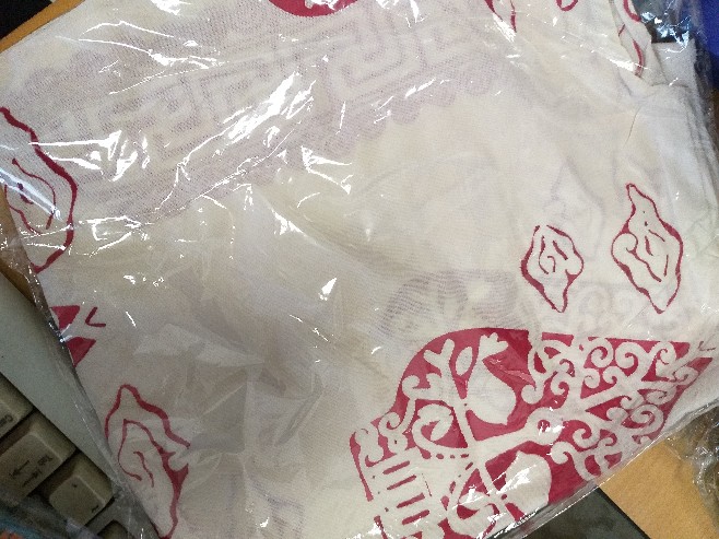 Atasan Batik Wanita Modern Motif Gunungan Ayam Lathi White Red