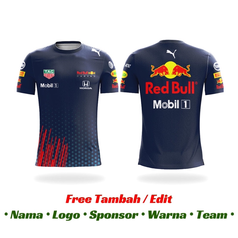 Jersey Baju Kaos Sepeda Lari Voli Bulutangkis Badminton Custom Free Design Fullprinting | F1 FORMULA