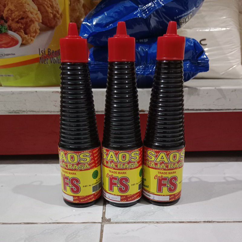 

Saos Raja Rasa merk cap FS 150 ml botol kecil