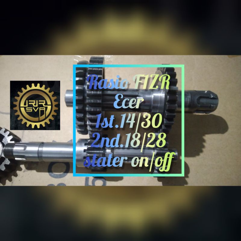 Gigi Rasio Gear Ratio Gir Rasio Yamaha F1ZR (FIZR) (FIZ R) (Force 1) Racing  Ecer Gigi 1 & 2 = 1st.1