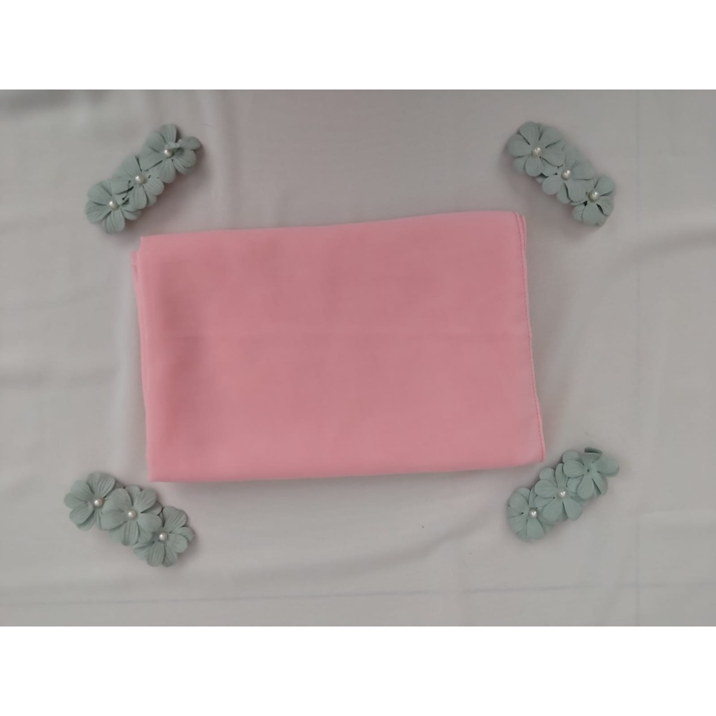 pashmina jumbo syar'i 200x100cm-Peach salem