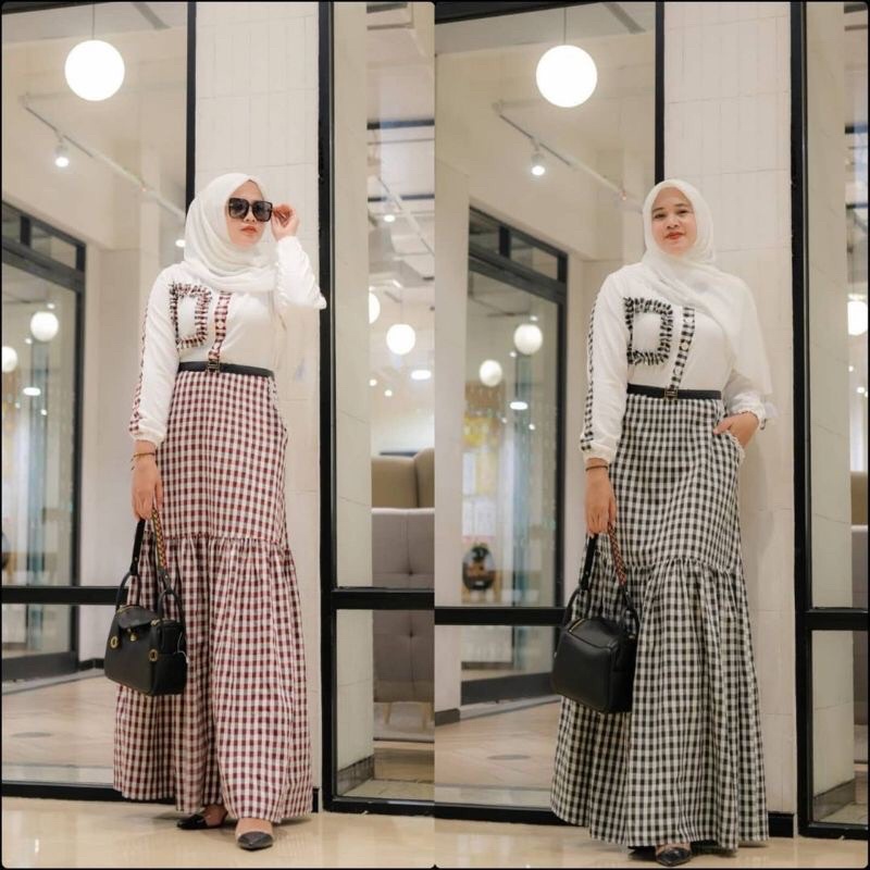 Nova galaxy syar’i / Calista Set By SMW Original One Set Rok Kekinian