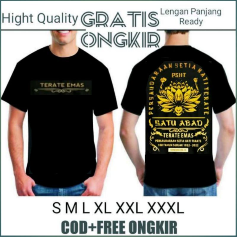 PSHT SATU ABAD kaos PSHT SATU ABAD kaos SATU ABAD PSHT tshirt PSHT SATU ABAD kaos TERATE EMAS