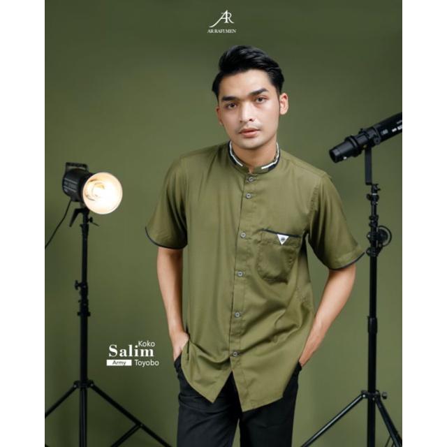 Kemeja Koko pria lengan pendek | Koko Salim Arrafi ori
