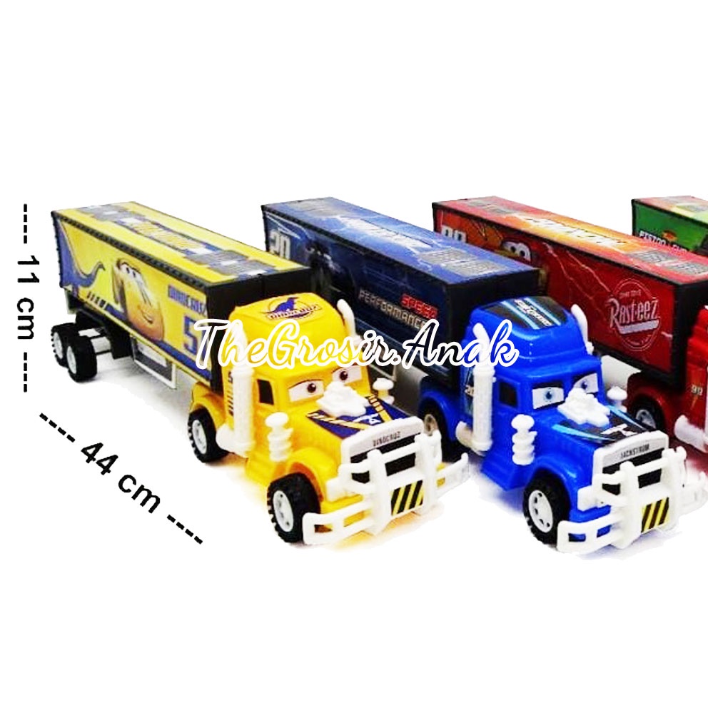 Mainan Cars Lightning McQueen Truck Container Besar