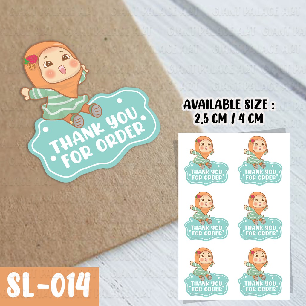 

[GIANT PALACE] 135 PCS LABEL PRODUK / THANKYOU STICKER / STICKER THANK YOU MURAH SL 014